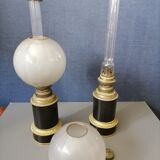 Paire de lampes à pétrole Napoléon III
