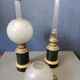Paire de lampes à pétrole Napoléon III