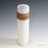 Vintage artistic glass vase by the Zwiesel Technical Glass School, Germany.