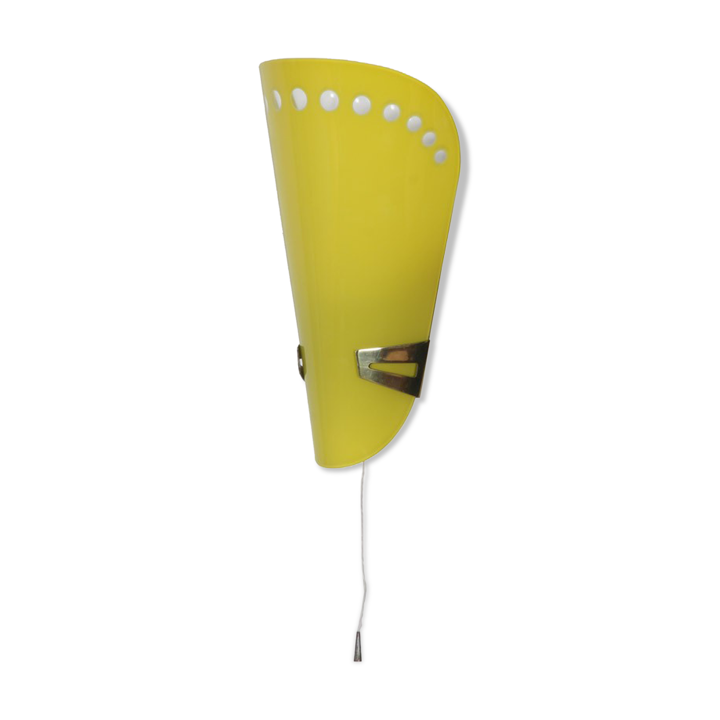 Vintage glass applique, Czech-made, 1960