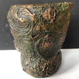 Starry Night pitcher vase with braided handle