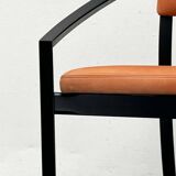 Postmodern German Chair Model Nostro in Leather by Andreas Weber for Rosenthal Einrichtung, 1980s