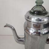 Cafetière ancienne chrome et bakélite