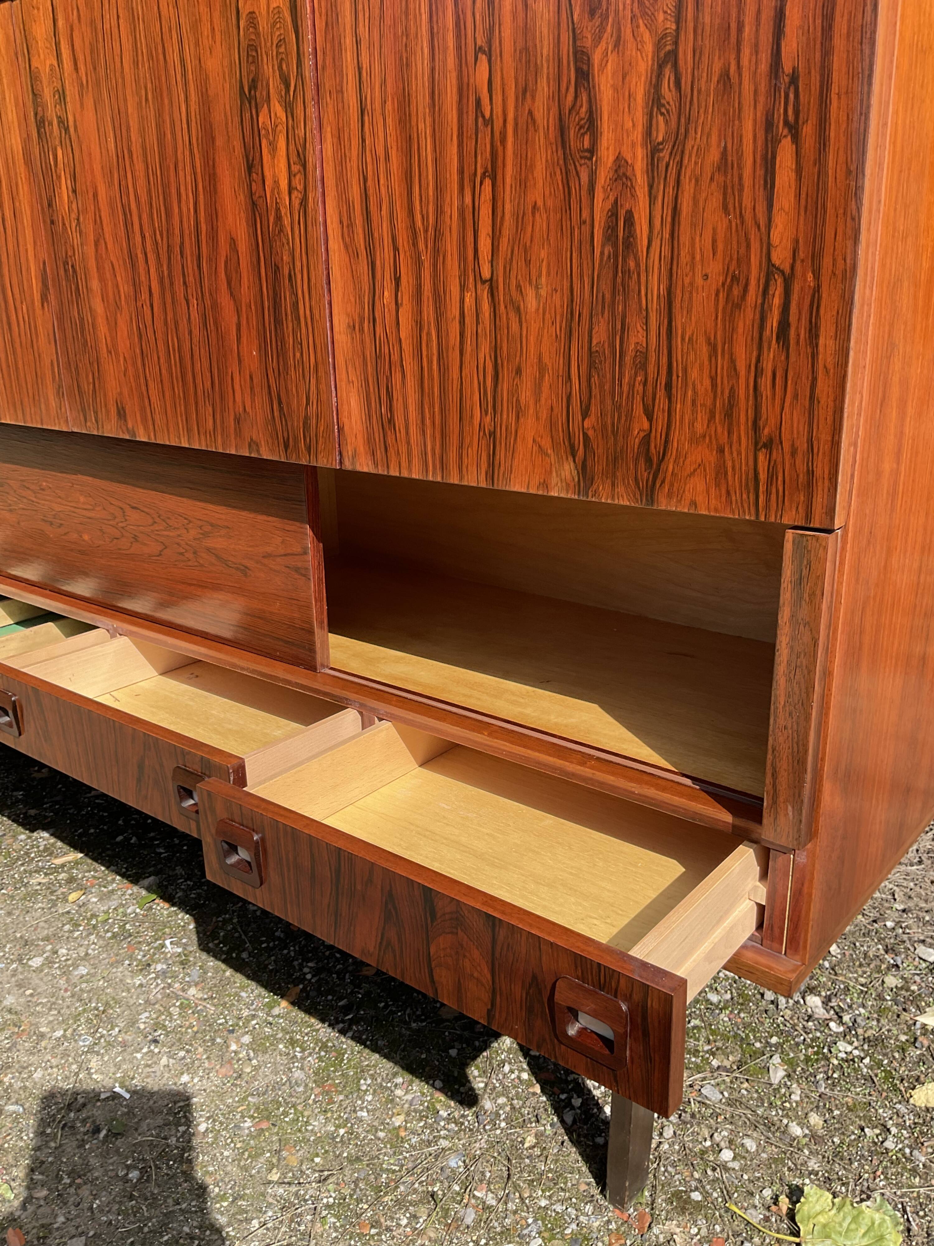 Scandinavian rosewood row from the 60s