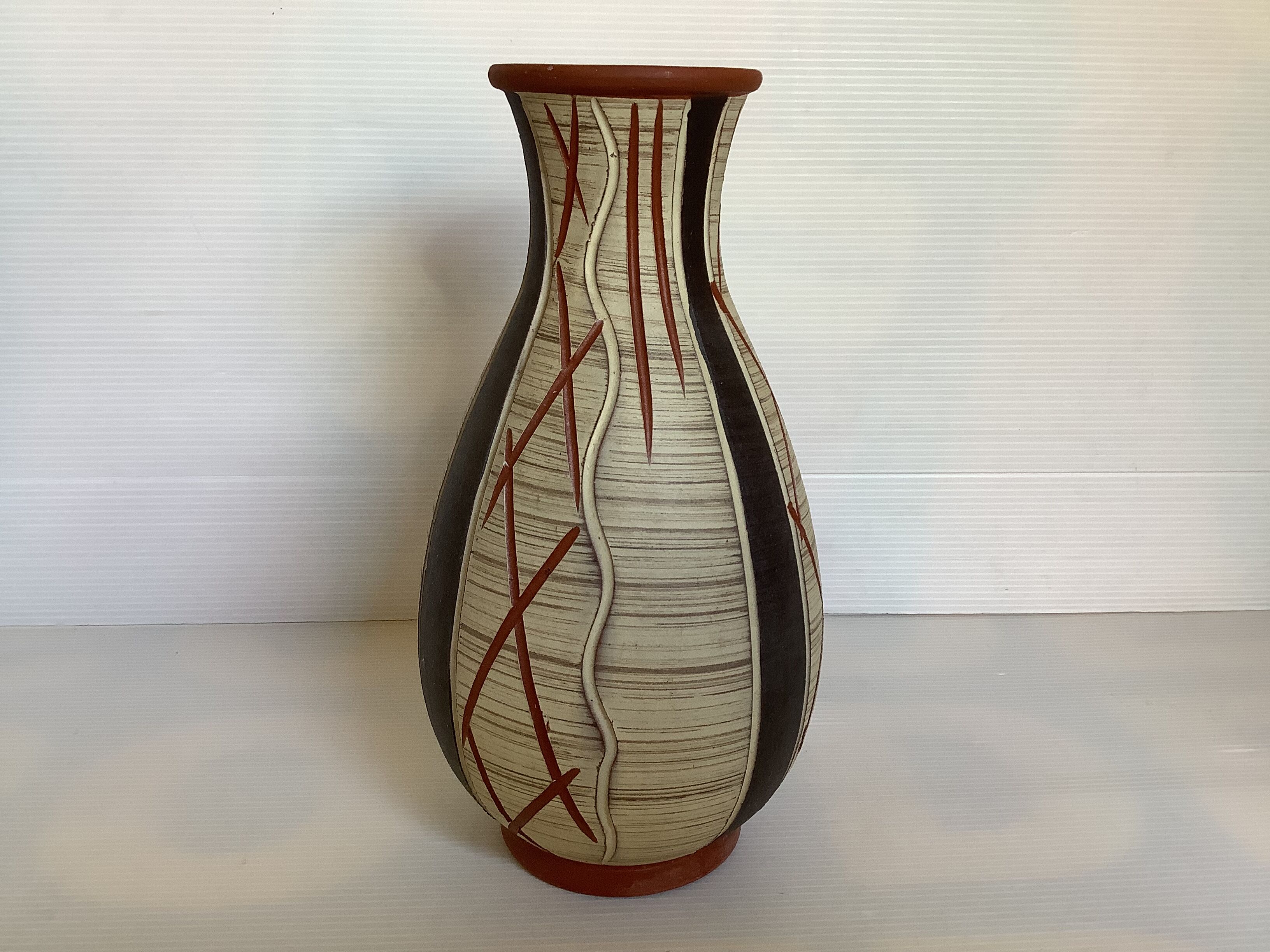 Terracotta vase W Germany