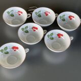 6 vintage coffee cups