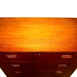 Commode-chiffonnier "Tallboy" en teck, Suède, 1950
