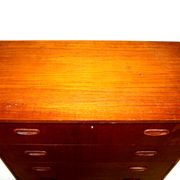 Commode-chiffonnier "Tallboy" en teck, Suède, 1950