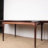 Table de repas extensible danoise en Palissandre, modèle 54 par Gunni Omann