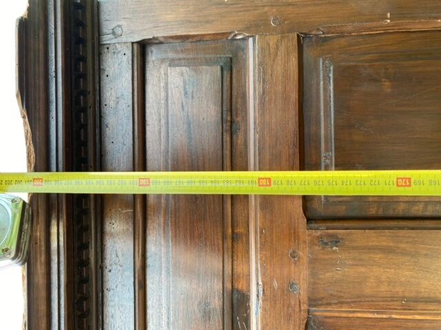 Meuble cabinet louis xiii double corps armoire renaissance ancien