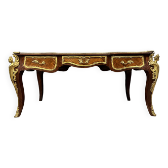 According to the creations of Charles Cressent: Regency style Minister's desk circa 1900