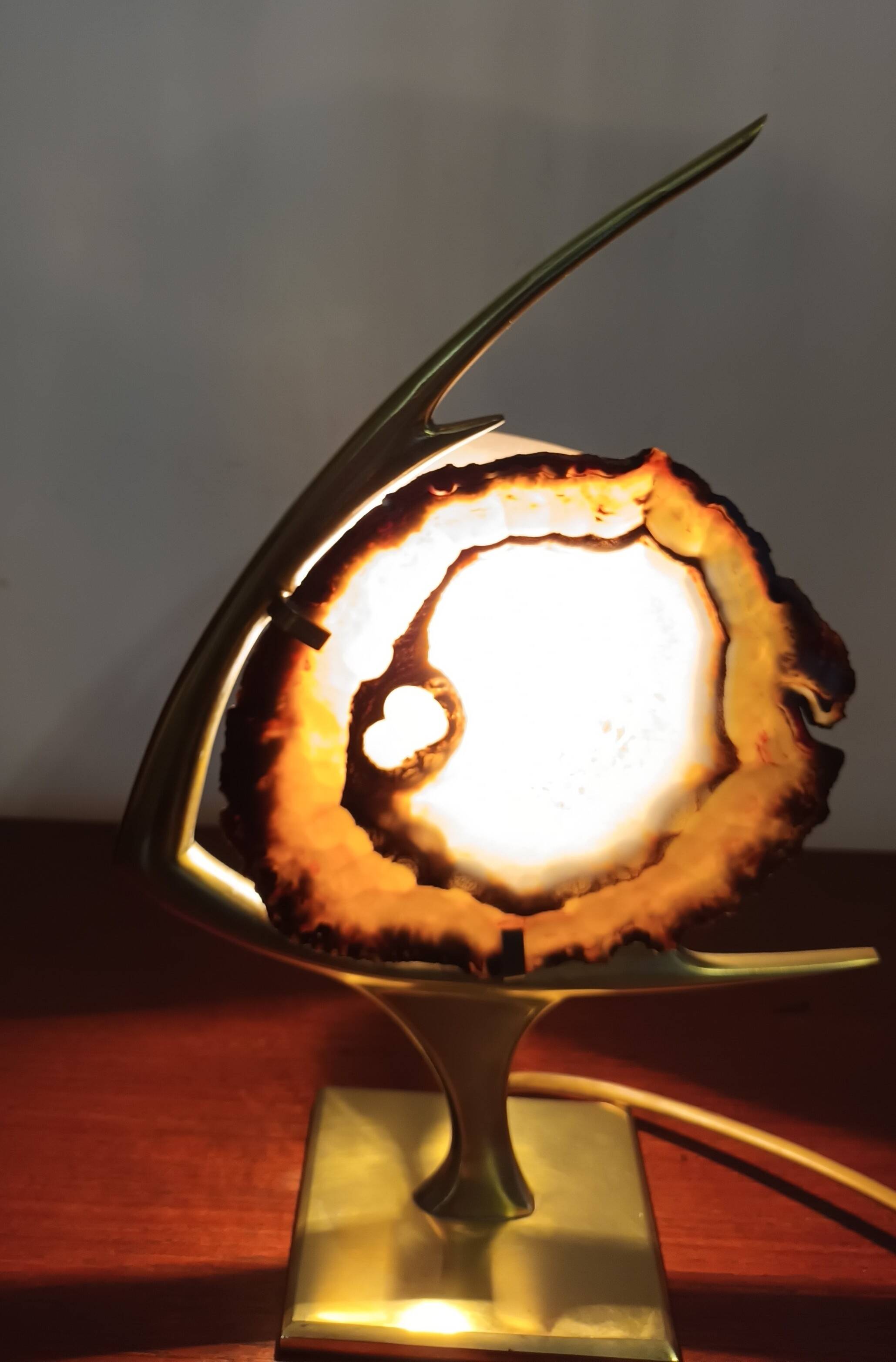 Fish lamp attributed to Willy Daro, 1970s.