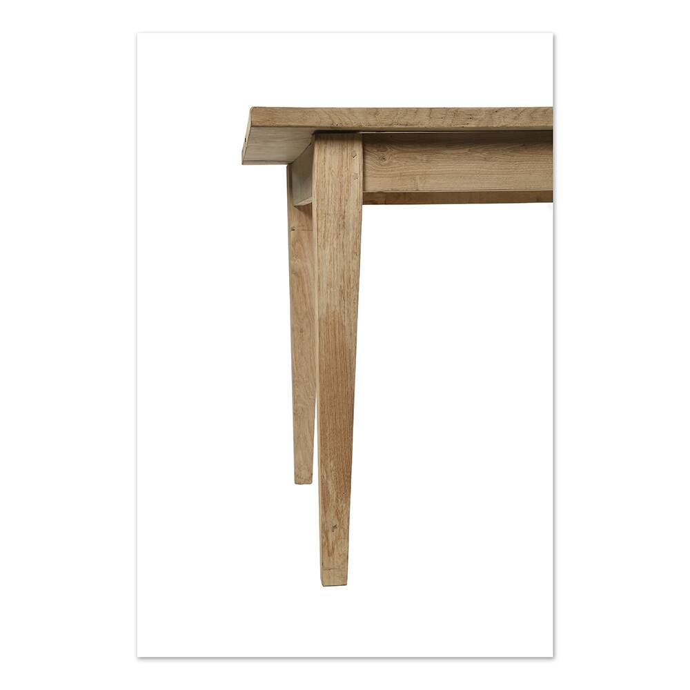 Large raw wood table