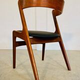 Chaises à manger vintage danoises par Kai Kristiansen pour Schou Andersens MøbelFabrik