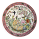 China, polychrome porcelain plate bird of paradise 20th century
