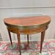 Louis XVI Style Mahogany Half Moon Table, 19th Century