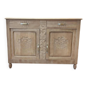 Buffet bas chêne massif