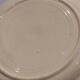 Old Terre de fer earthenware dish, hand painted