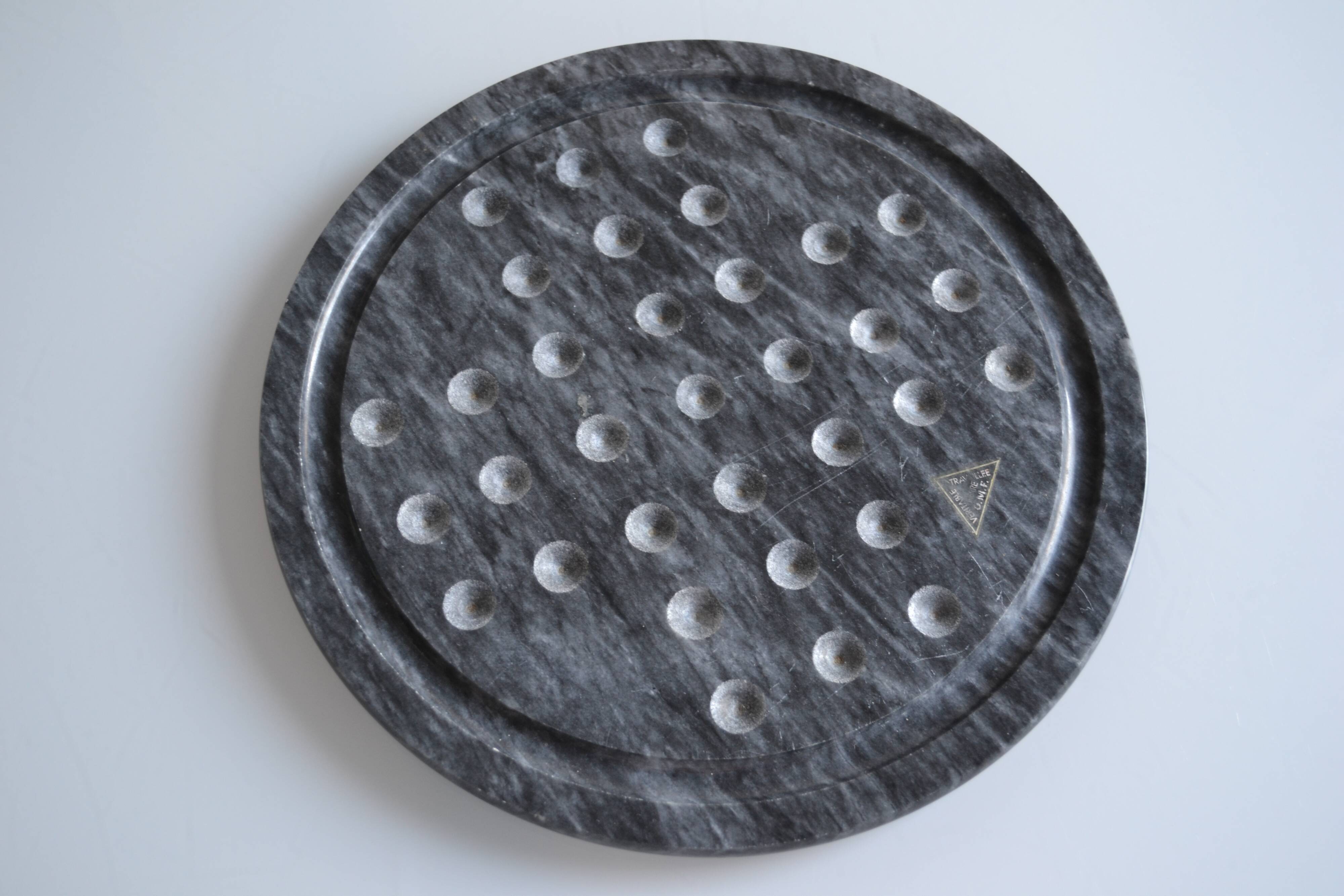 vintage marble and glass solitaire game