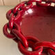 Vallauris ceramic cup with chain decoration