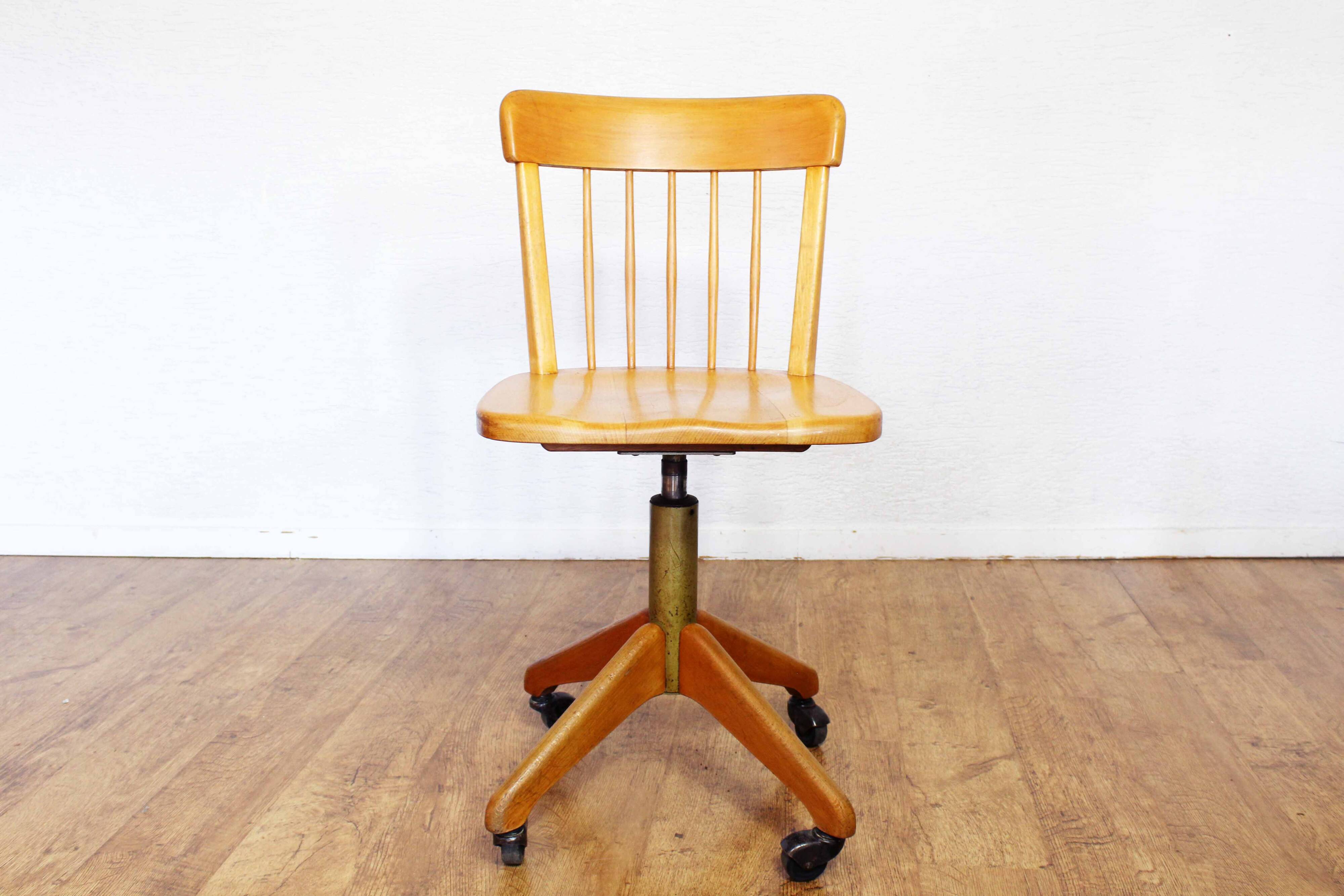 Stoll Giroflex wooden office chair
