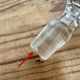 Small carafe and its chiseled glass stopper