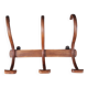 Curved wood bistro coat rack