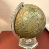 Illuminated glass globe, ed Girard-Barrère & Thomas, 1945-50