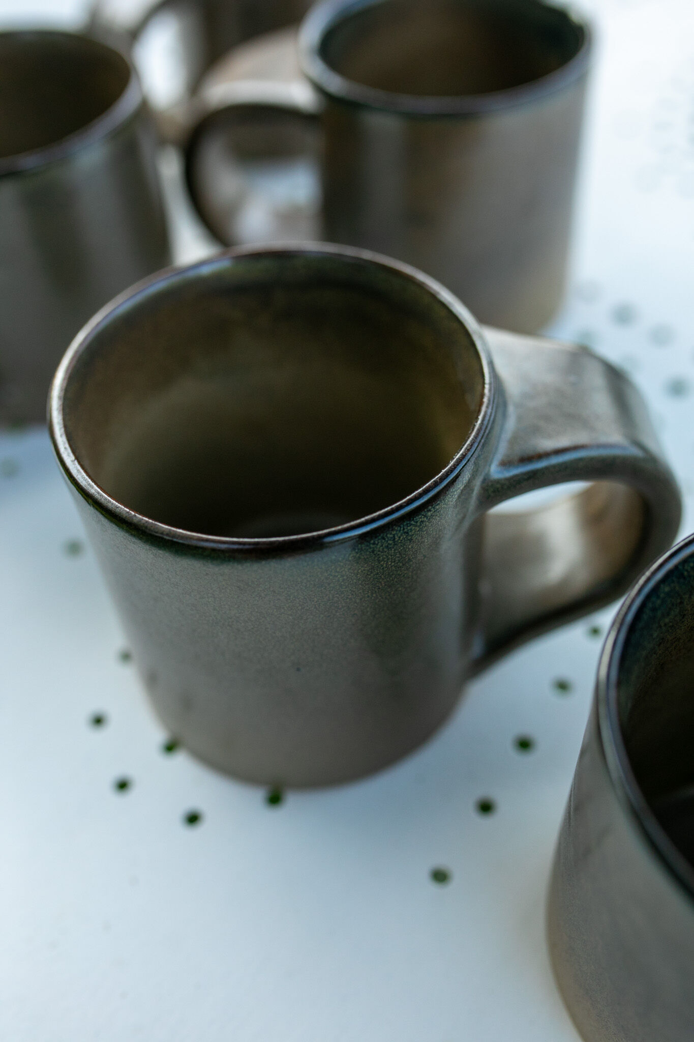 Set of 5 Arts Céram stoneware cups