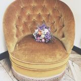 Velvet armchair