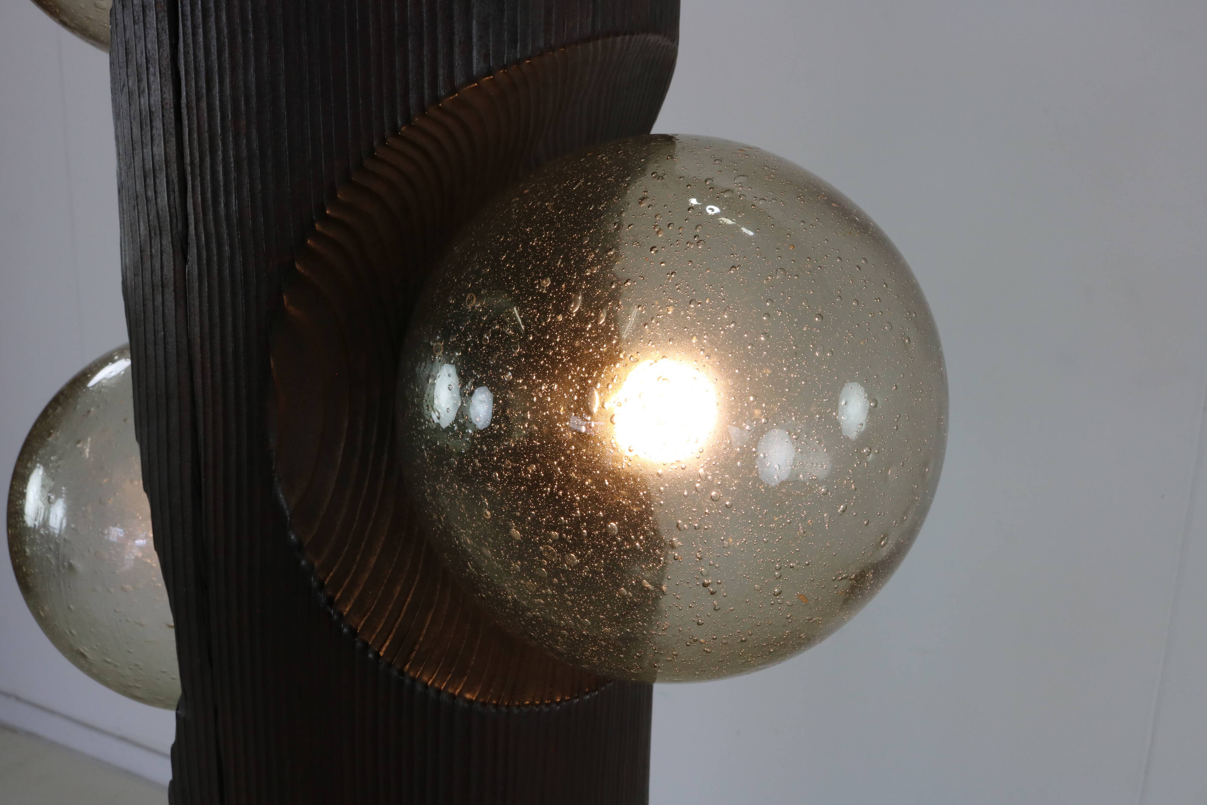 Brutalist design floorlamp
