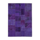 Handmade anatolian vintage 171 cm x 241 cm purple patchwork carpet