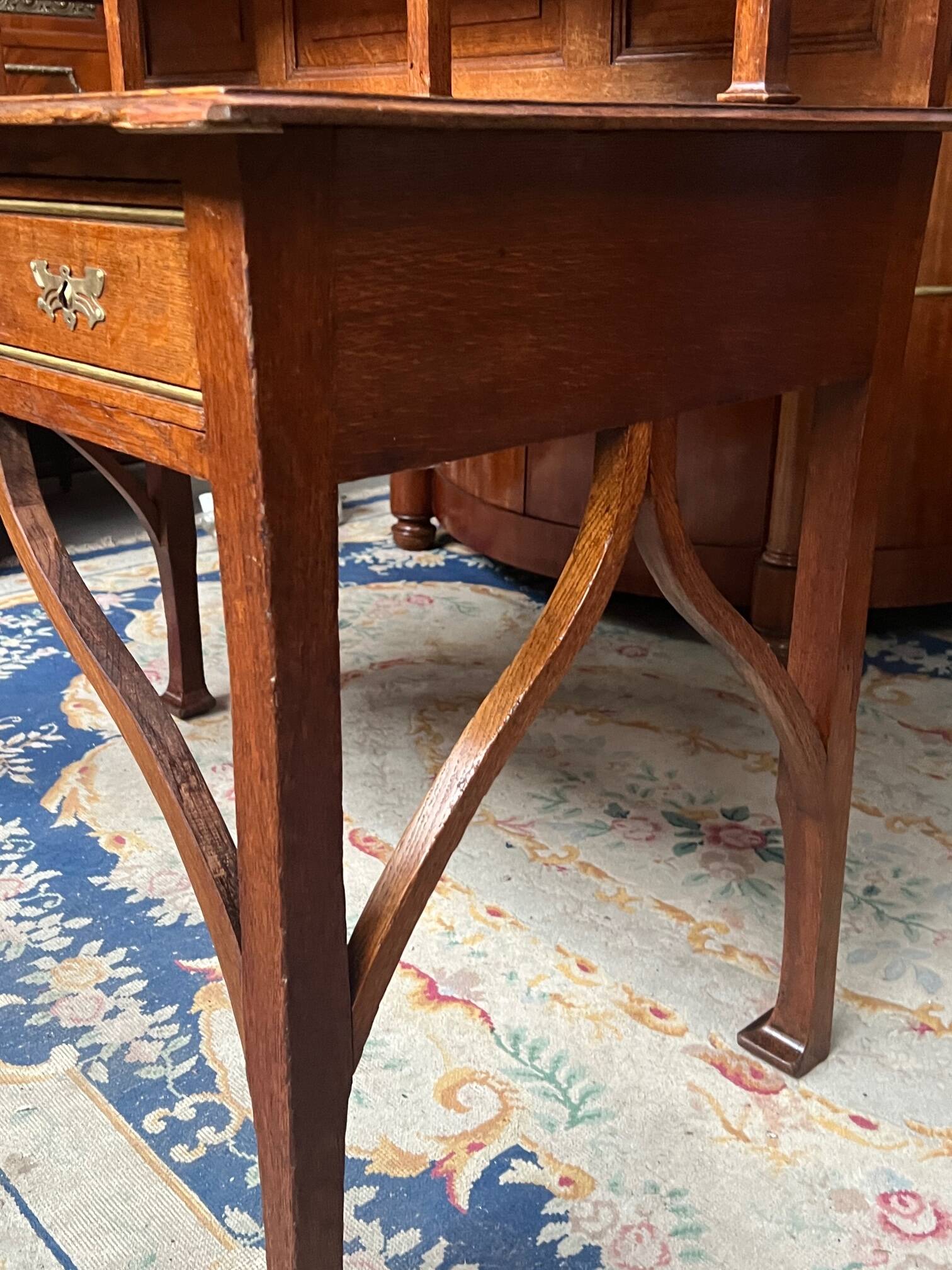 Antique French desk in Art Nouveau style.