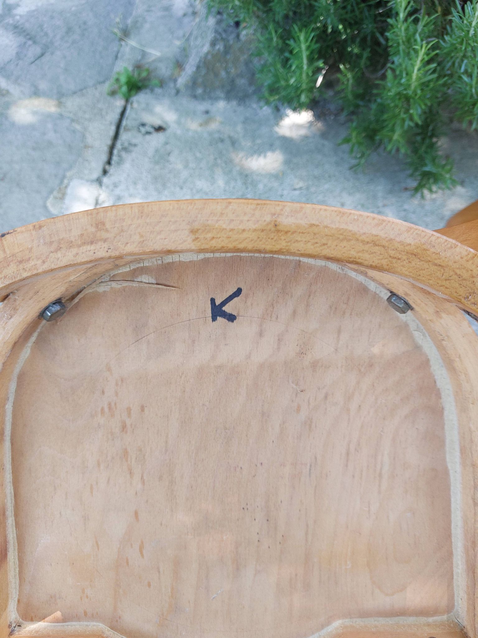 4 chaises bistrot, teinte claire