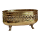 Old brass planter