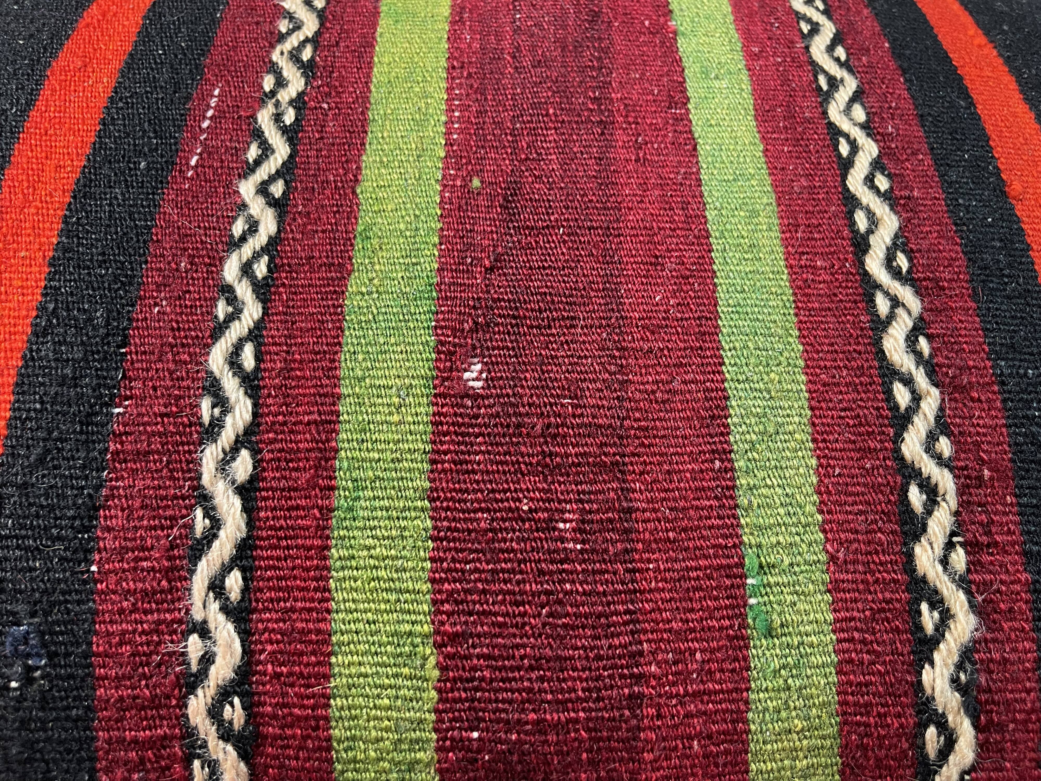 Vintage turkish kilim cushion cover , 120 x 40 cm