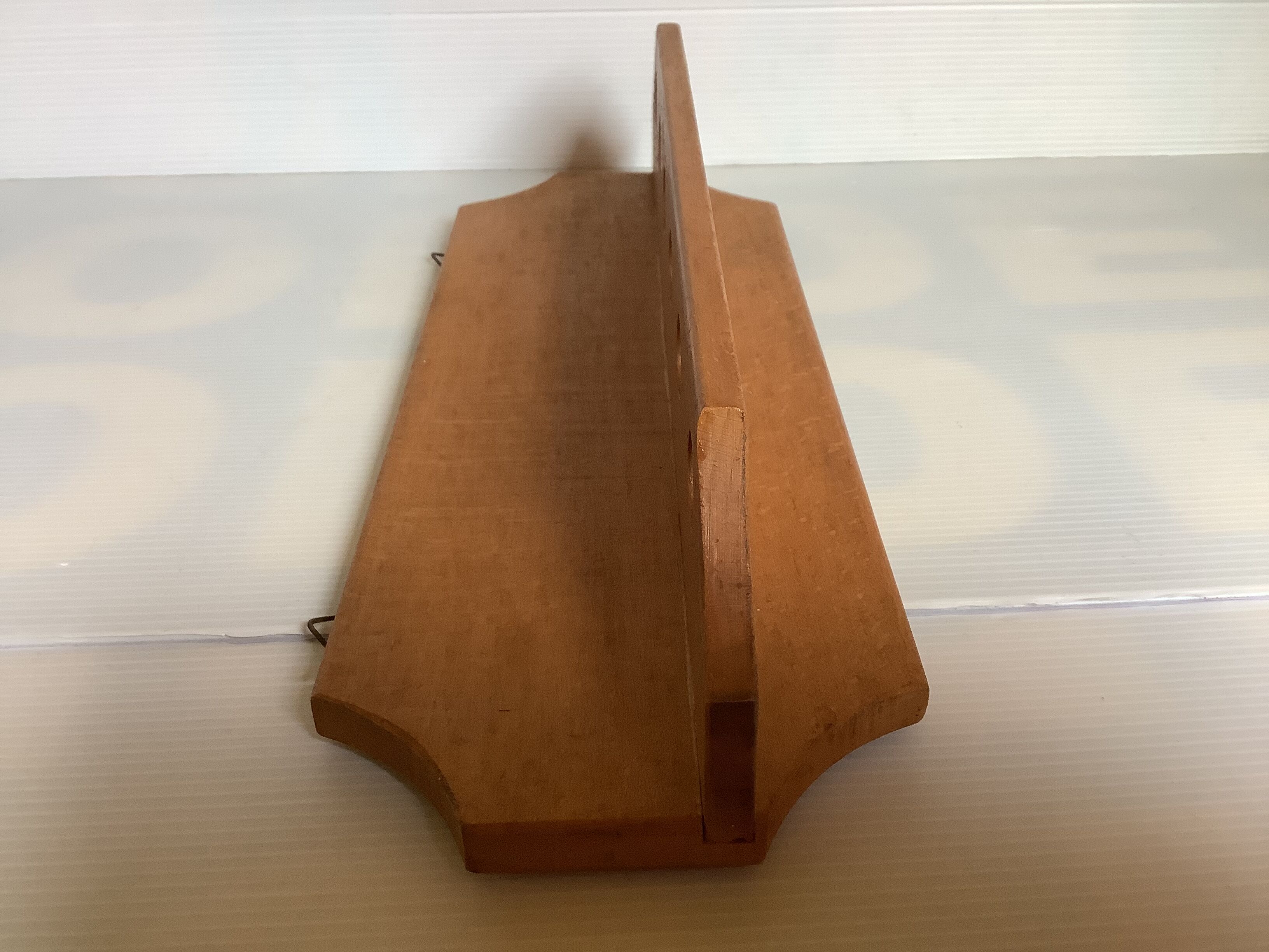 Wooden wall pipe door