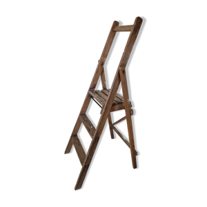 Ancien escabeau de peintre en bois
