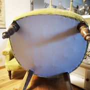 Pair of original tapestry velvet toad armchairs