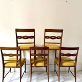 Chairs, set of 6 Paolo Buffa chairs by Mario Quarti