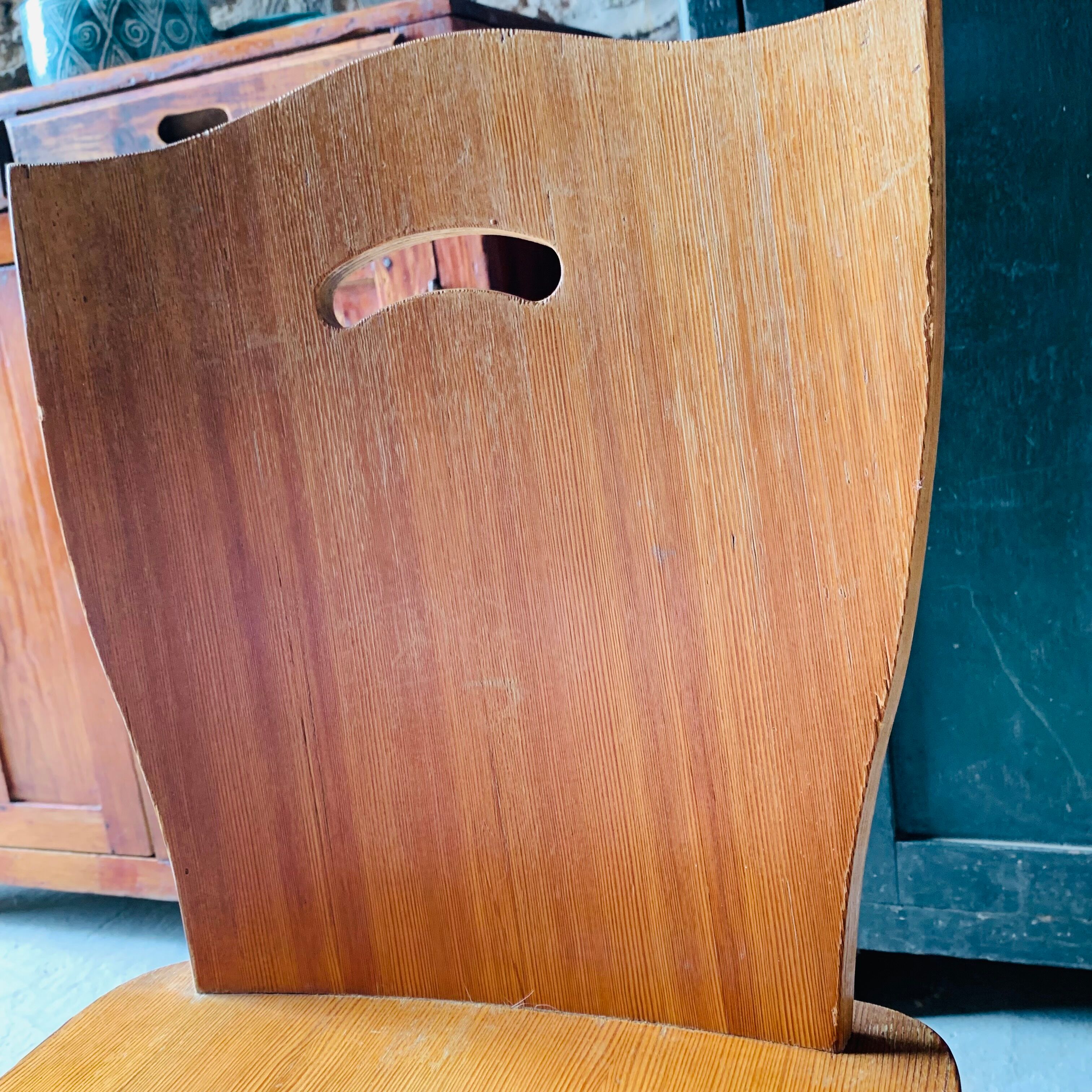 Paire de chaise bois blond  - 1960's