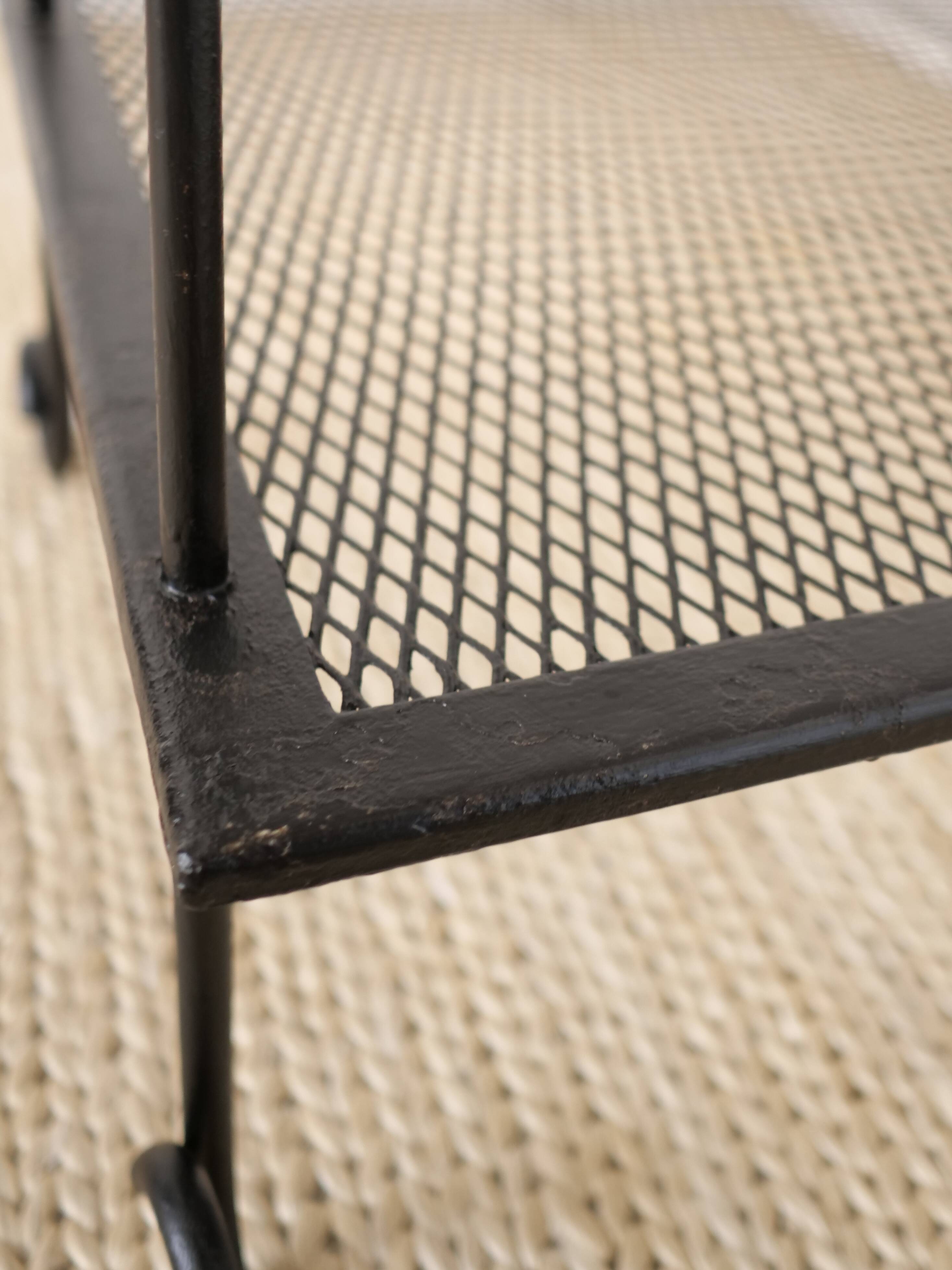 1950s metal side table
