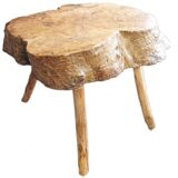 Brutalist/Primitive Chopping Block/Table