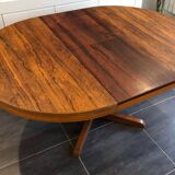 Vintage Scandinavian Baumann style extendable table in Rosewood 1970s