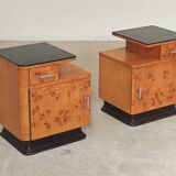 Jindrich Halabala dressing table and bedside tables for Up Zavody 1950