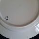 Old flat plate faience henriot quimper basket of flowers decor