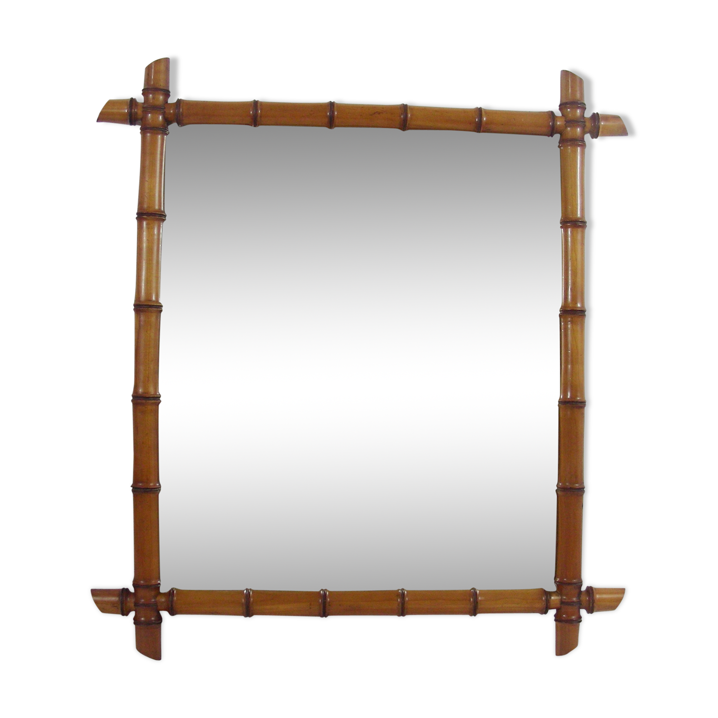 bamboo mirror 75 x 84 cm