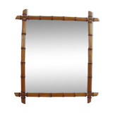bamboo mirror 75 x 84 cm