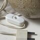 Ceramic table lamp in chamotte stoneware & wool, Alain Blanchard 1970