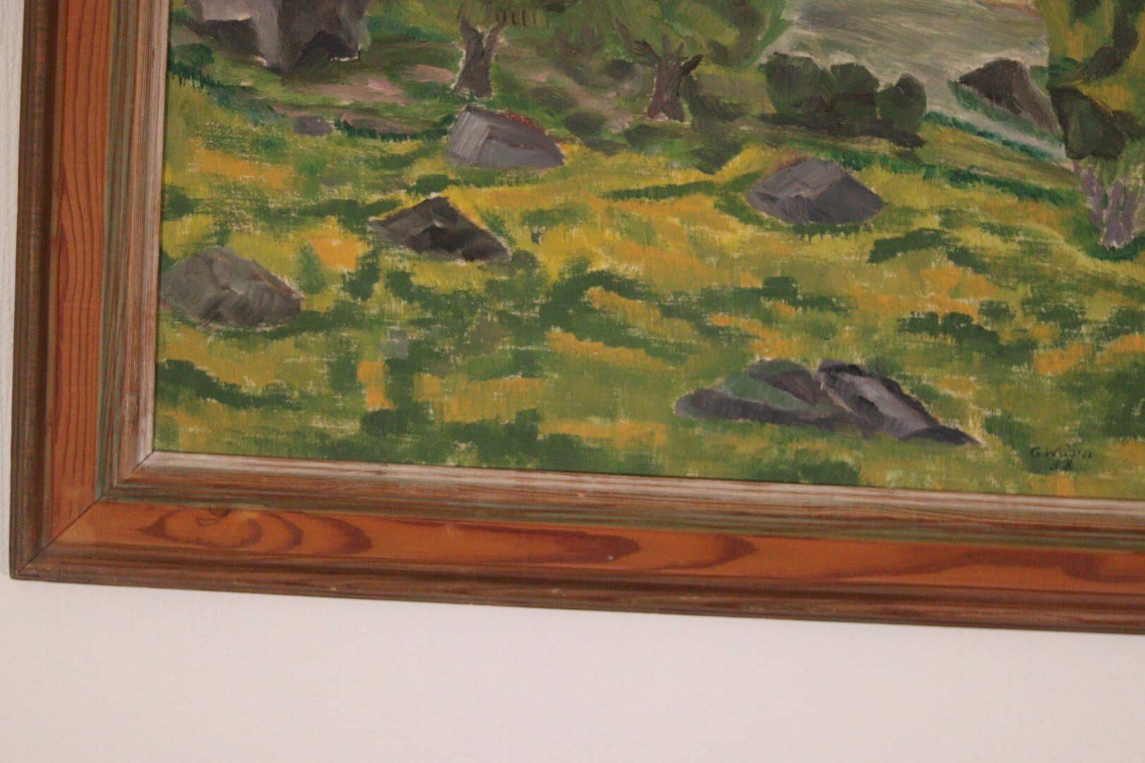 Original Swedish Oil on Panel – “Trees” by Gunnar Wärn – Signed